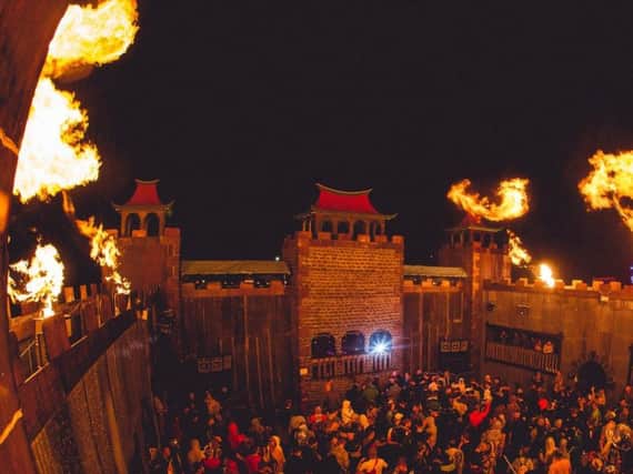 Revellers enjoy The Fortress at Beatherder