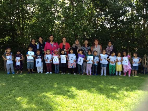 Stoneyholme Nursery School has been rated as 'Outstanding' by Ofsted.