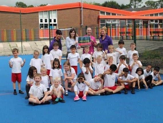 Casterton Primary School in Burnley are looking forward to using 7,000 worth of gym equipment won for them by members of Crow Wood Leisure.