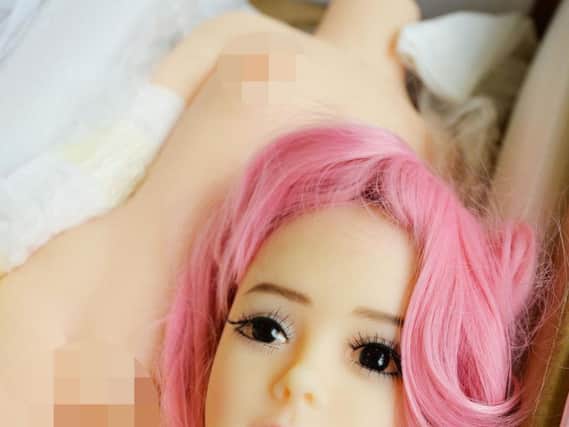 A boxed up sex doll of the type imported from abroad