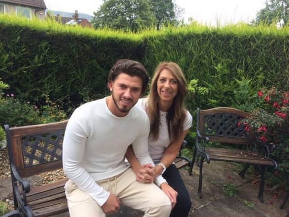 Big Brother star Kieran Lee pictured with his proud mum, Yolanda Clough at their home in Burnley.