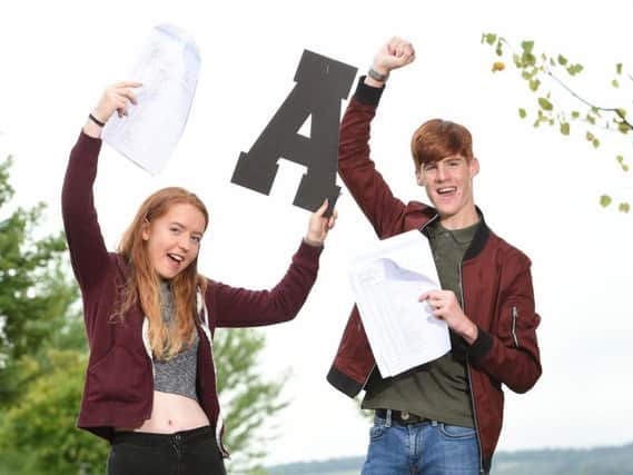Shuttleworth College pupils celebrate their GCSE results