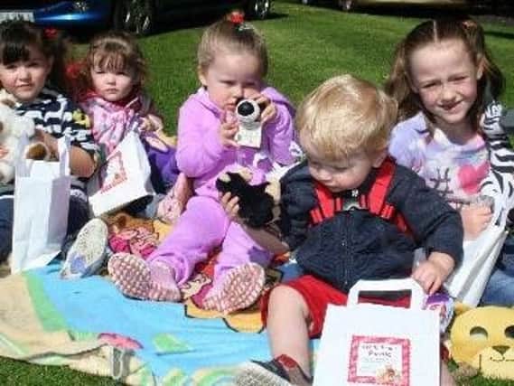Tots enjoy the Teddy Bear's picnic at a previous Padiham Party in the Park.