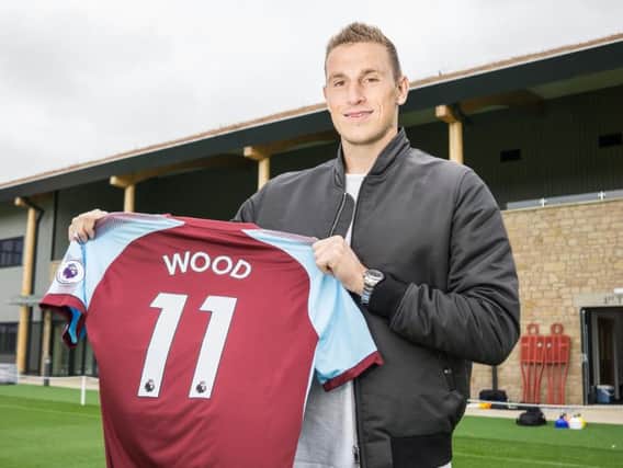 Burnley broke their transfer record to sign Chris Wood from Leeds United