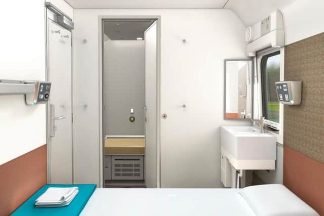 CGI of Suite in the new Caledonian Sleeper