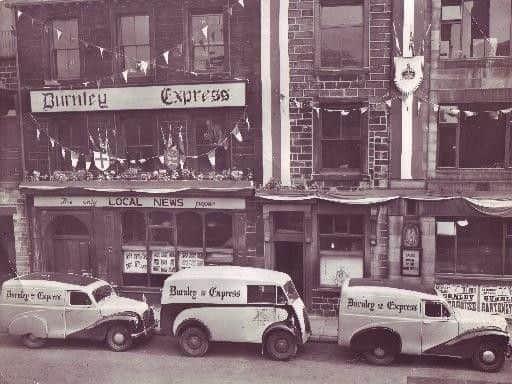 The Burnley Express office in Bull Street in the 1930s