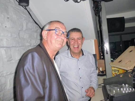 DJ Pat Carter (left) is to host his farewell gig after 45 years, with fellow DJ and friend Chris Byrne