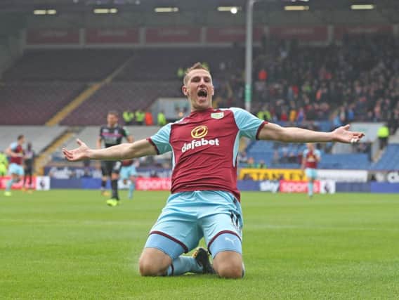 Record signing Chris Wood celebrates his winner against Crystal Palace