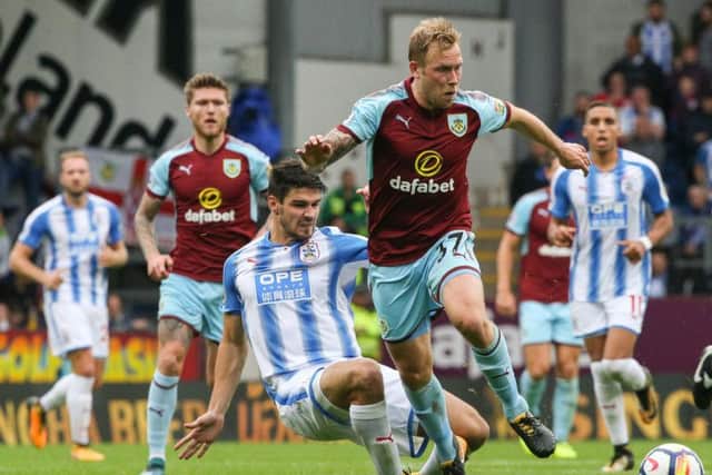 Scott Arfield in action against his former club