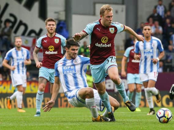 Scott Arfield in action against his former club