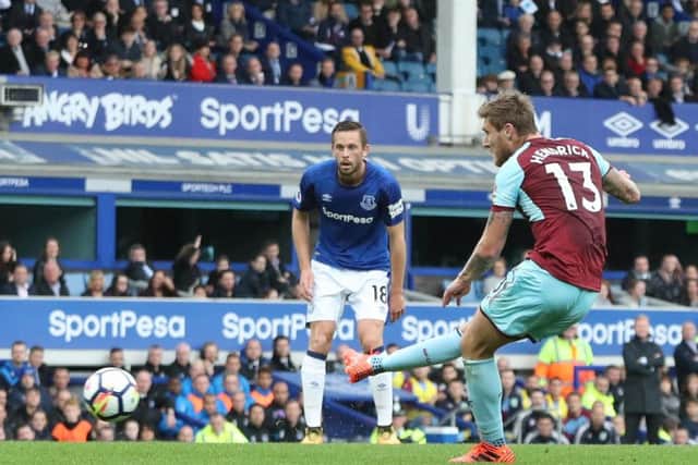 Jeff Hendrick opens the scoring yesterday afternoon
