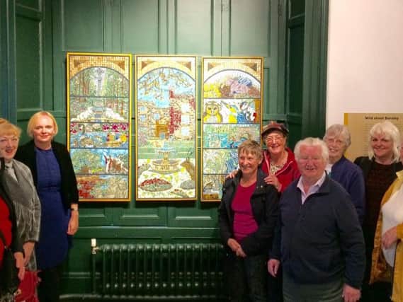 Friends of Towneley Park with their stunning mosaics. (s)