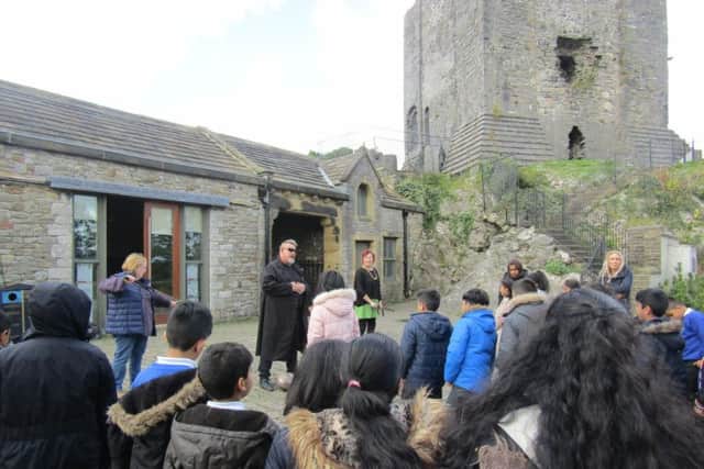 The tour was led by Lancashire County Council Heritage Learning Team.