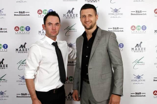 Kevin Maree with Carl Froch
