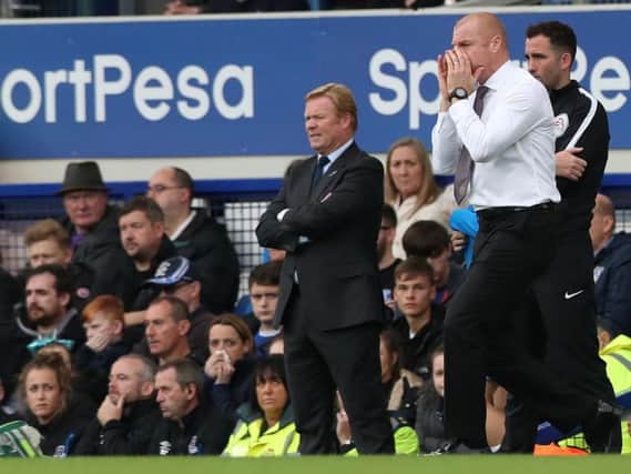 Sean Dyche masterminded the Clarets recent 1-0 victory over Ronald Koeman's Everton