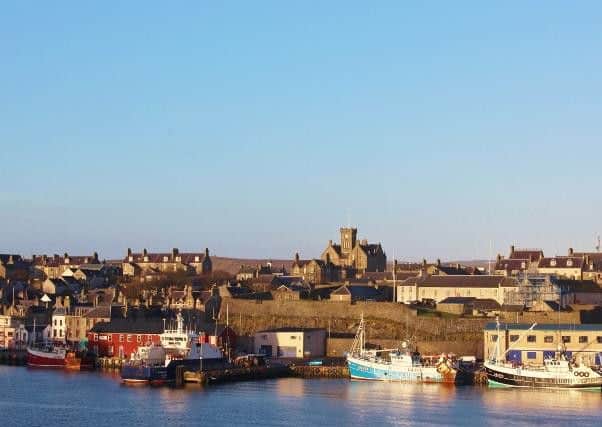 Lerwick, capital of Shetland. Photo by Yolanda Bruce.