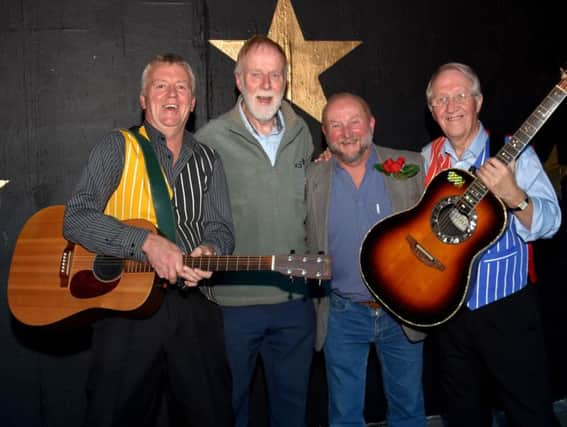 Pictured are (left to right) Paul Johnson, Howard Blackburn, Sid Calderbank and Norman Prince.
