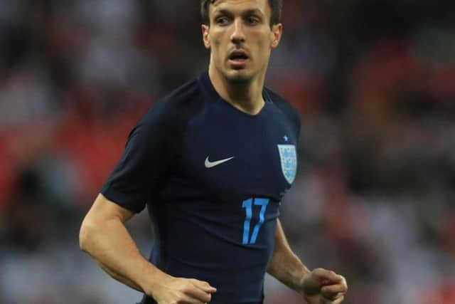 Burnley's Jack Cork pulled on the England shirt for the first time as part of the senior setup when featuring against Germany at Wembley.