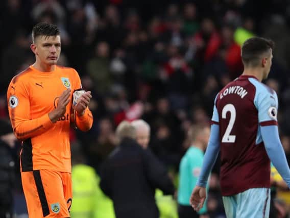 Nick Pope looks dejected at the full time whistle