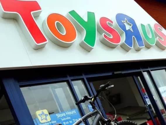 Toys R Us

Read more at: https://www.lep.co.uk/news/business/toys-r-us-puts-800-jobs-at-risk-amid-plans-to-close-26-stores-1-8891387