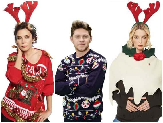 People taking part in Christmas Jumper Day are asked to donate 2, or 1 (if you're at school) to Save the Children.