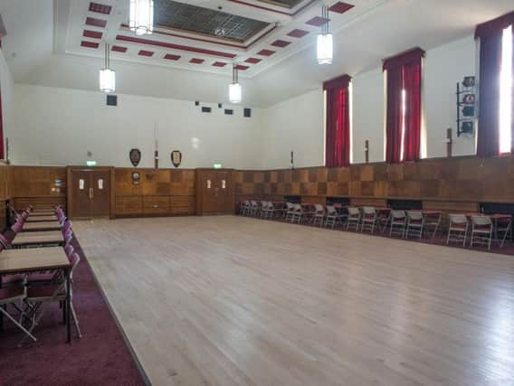 Padiham Town Hall's famous ballroom