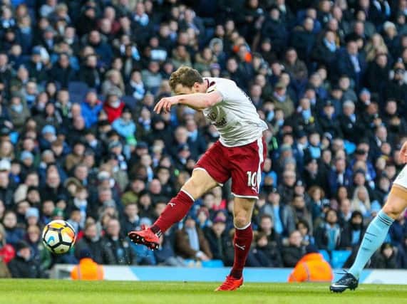 Ashley Barnes fires in the opener.