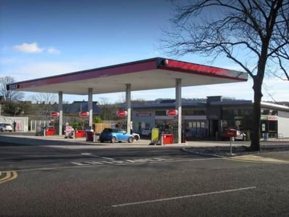 The Texaco garage in Scotland Road, Nelson, where a man was assaulted in an unprovoked attack on New Year's Day.