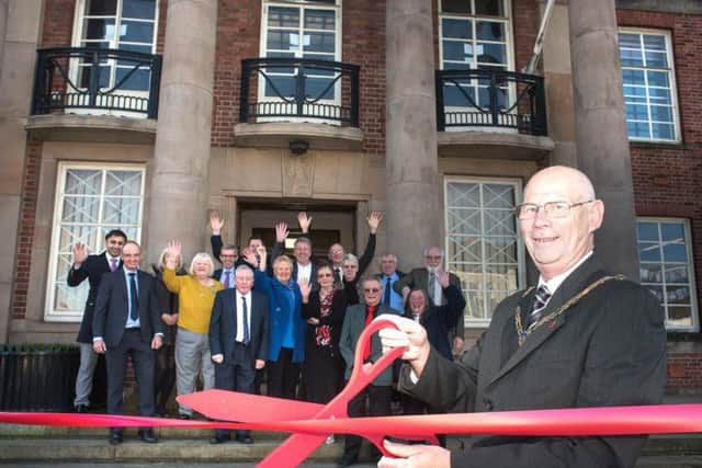 Mayor of Padiham Ken Buckley officially reopens Padiham Town Hall