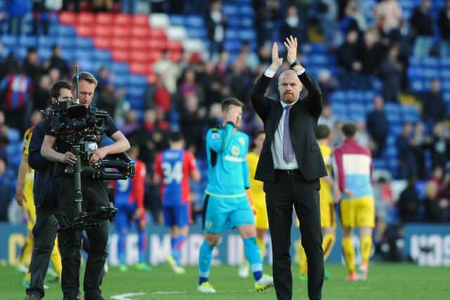 Sean Dyche will be hoping his men can return to winning ways at Selhurst Park tomorrow.