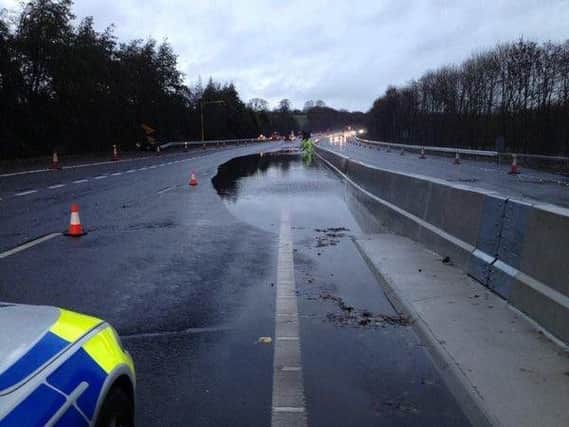Flooding on the motorway