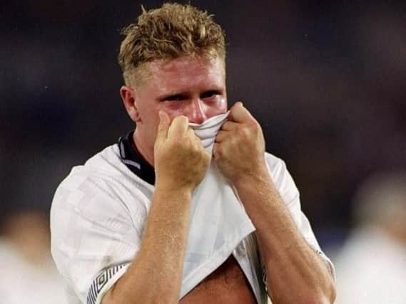 Star midfielder and former Claret Paul Gascoigne, following England's semi-final defeat to West Germany at Italia 90