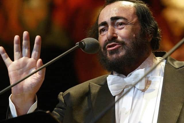 Legendary Italian tenor Luciano Pavarotti