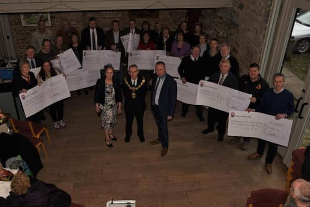 A special presentation took place in the barn at Pendle Heritage Centre