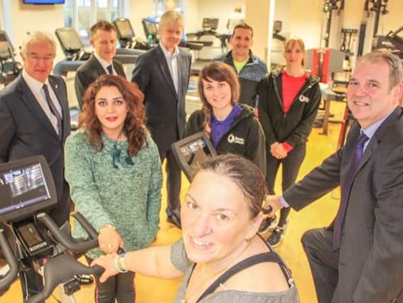 A number of dignitaries were invited to the official opening of the newly refurbished gym (s)