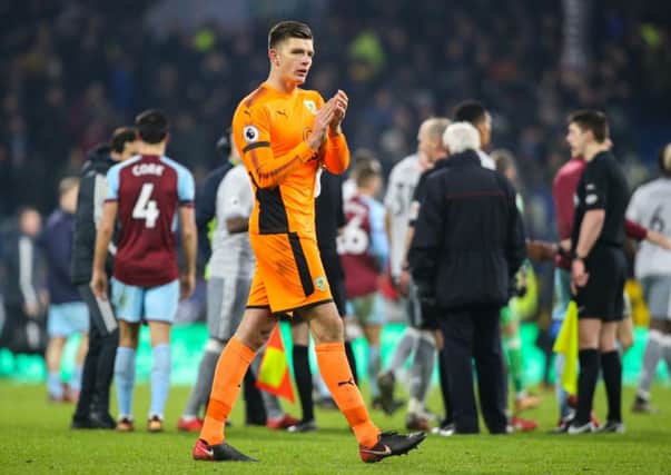 Burnley's Nick Pope applauds the fans after the match

Photographer Alex Dodd/CameraSport

The Premier League - Burnley v Manchester United - Saturday 20th January 2018 - Turf Moor - Burnley

World Copyright Â© 2018 CameraSport. All rights reserved. 43 Linden Ave. Countesthorpe. Leicester. England. LE8 5PG - Tel: +44 (0) 116 277 4147 - admin@camerasport.com - www.camerasport.com
