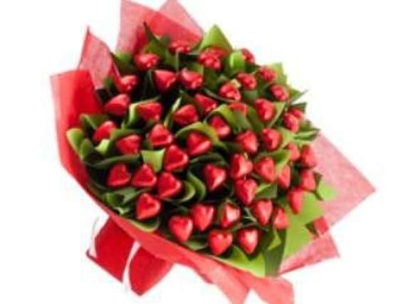 A chocolate heart bouquet could be the perfect gift for Valentine's Day.