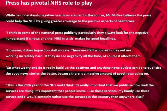 Press has pivotal NHS role to play