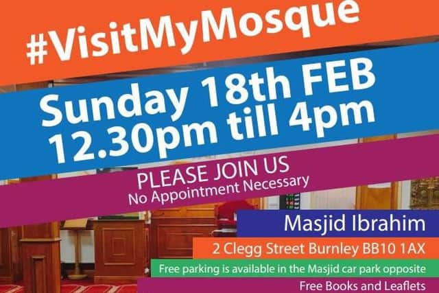 The Visit My Mosque initiative is coming to Burnley.