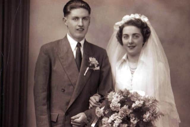 Fred and Joan tie the knot as teenagers, 65 years ago tomorrow.