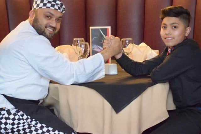 Adnan has been helping his dad out at Usha Restaurant