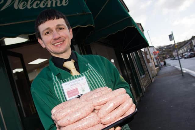 As well as pies, the butchers' also have a range of sausages, including their latest release: The Proudsville.