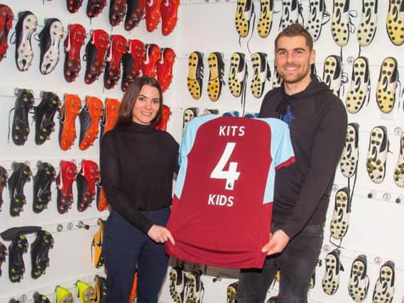 Striker Sam Vokes has backed the new Kits for Kids campaign.