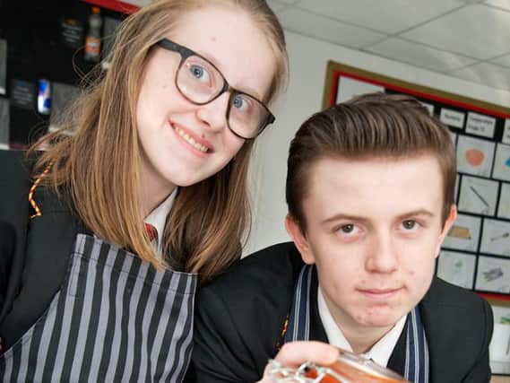 What's cooking in the kitchen for Shuttleworth College year 10 students Caitlin Nelson and Jack Martin?