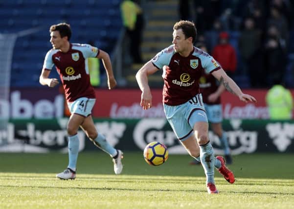 Burnley's Ashley Barnes

Photographer Rich Linley/CameraSport

The Premier League - Burnley v Southampton - Saturday 24th February 2018 - Turf Moor - Burnley

World Copyright Â© 2018 CameraSport. All rights reserved. 43 Linden Ave. Countesthorpe. Leicester. England. LE8 5PG - Tel: +44 (0) 116 277 4147 - admin@camerasport.com - www.camerasport.com