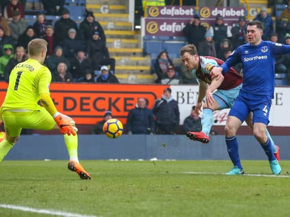 Ashley Barnes levelled for the Clarets