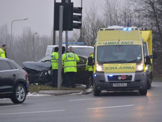 Scene of the crash in Burnley