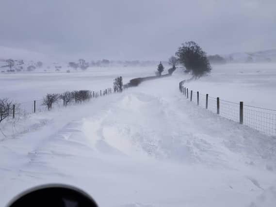 John Wild pulled three cars out of snow drifts around the Sabden area last week as blizzards and drifts caused hazardous driving conditions.