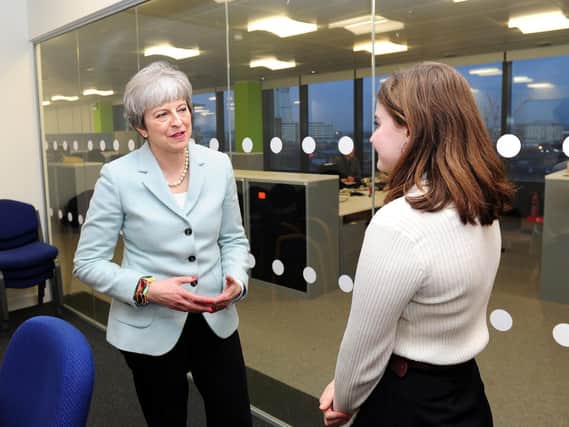 Lancashire Post apprentice Natasha Meek meets Prime Minister Theresa May