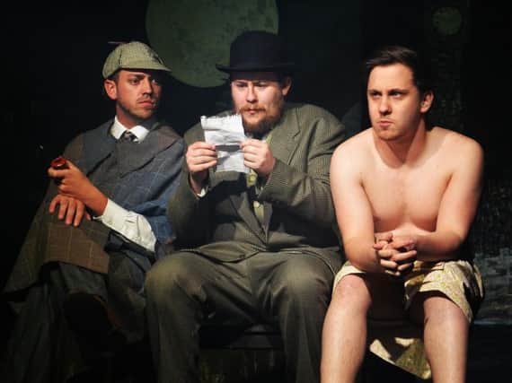 Josh Hindle, Jack Herbert and Blue Blezzard are the stars of The Hound of The Baskervilles. (s)